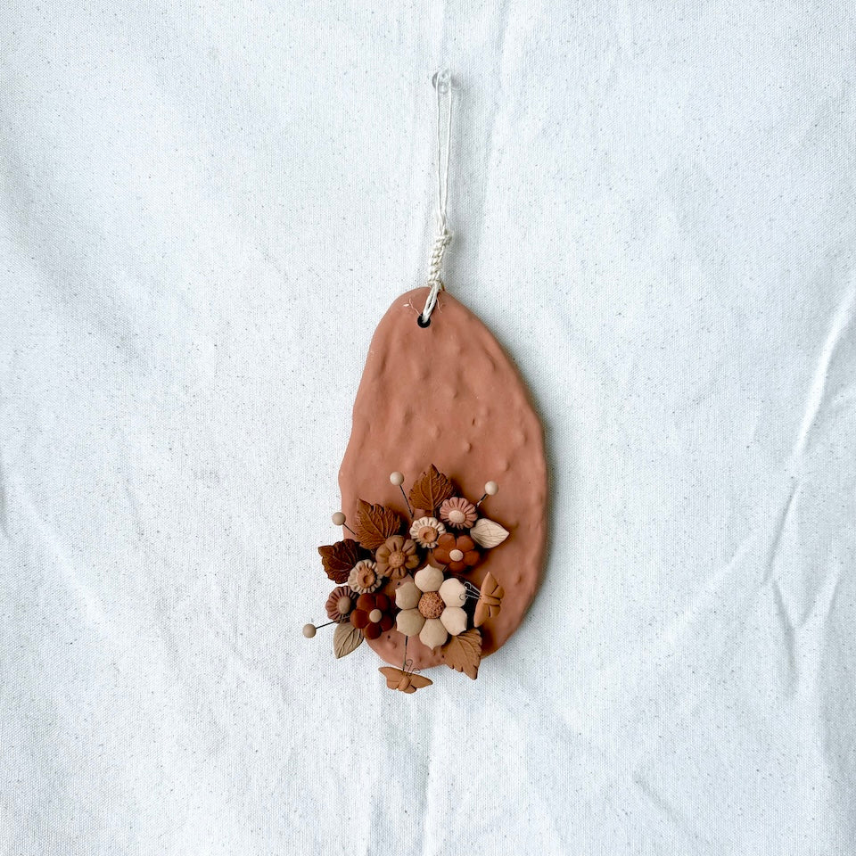 Metepec Small Rose Gold Floral Nopalitos