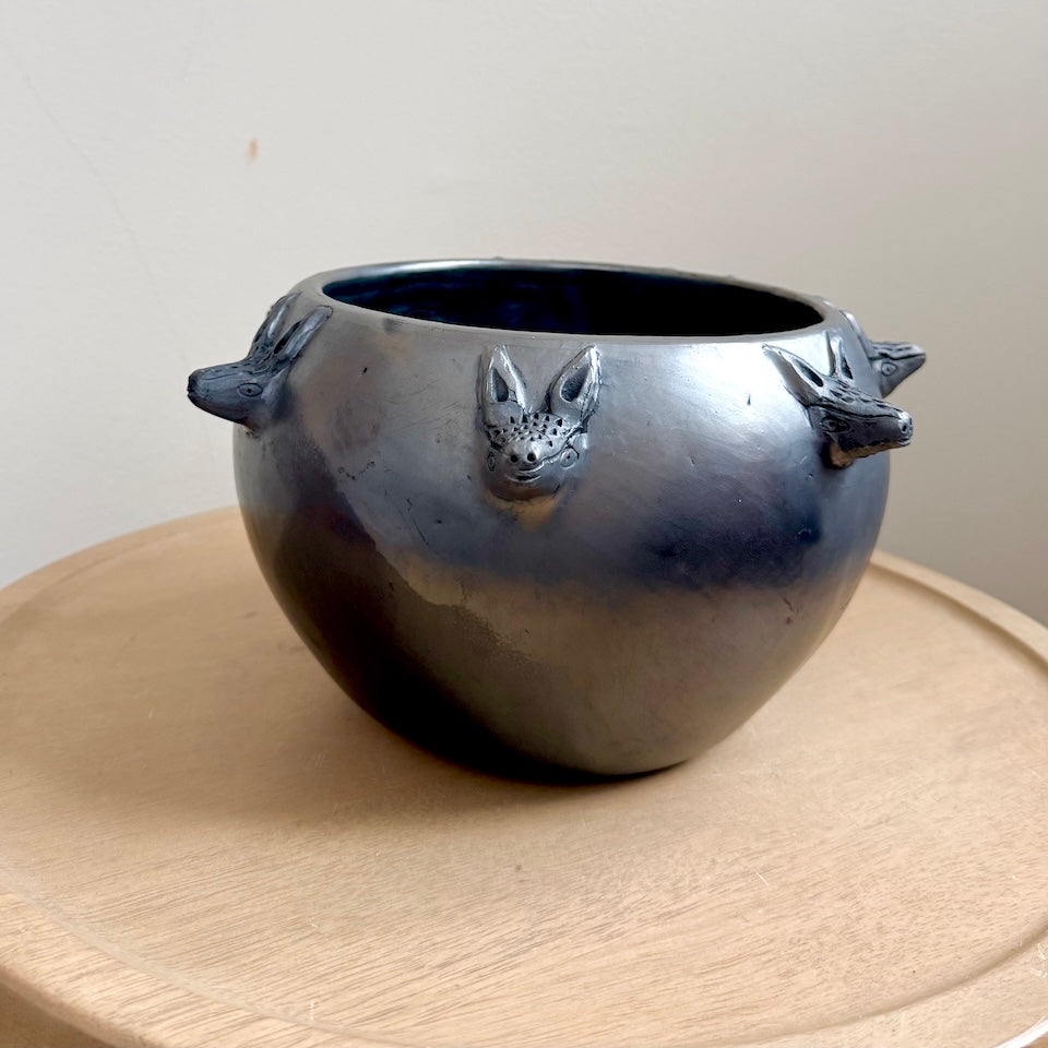 Barro Negro Armadillo Plant Pot