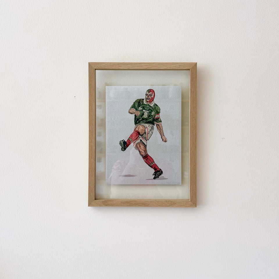 Seleccion Mexico Luchador Art Print