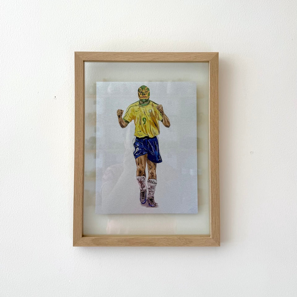 Brazil Luchador Art Print