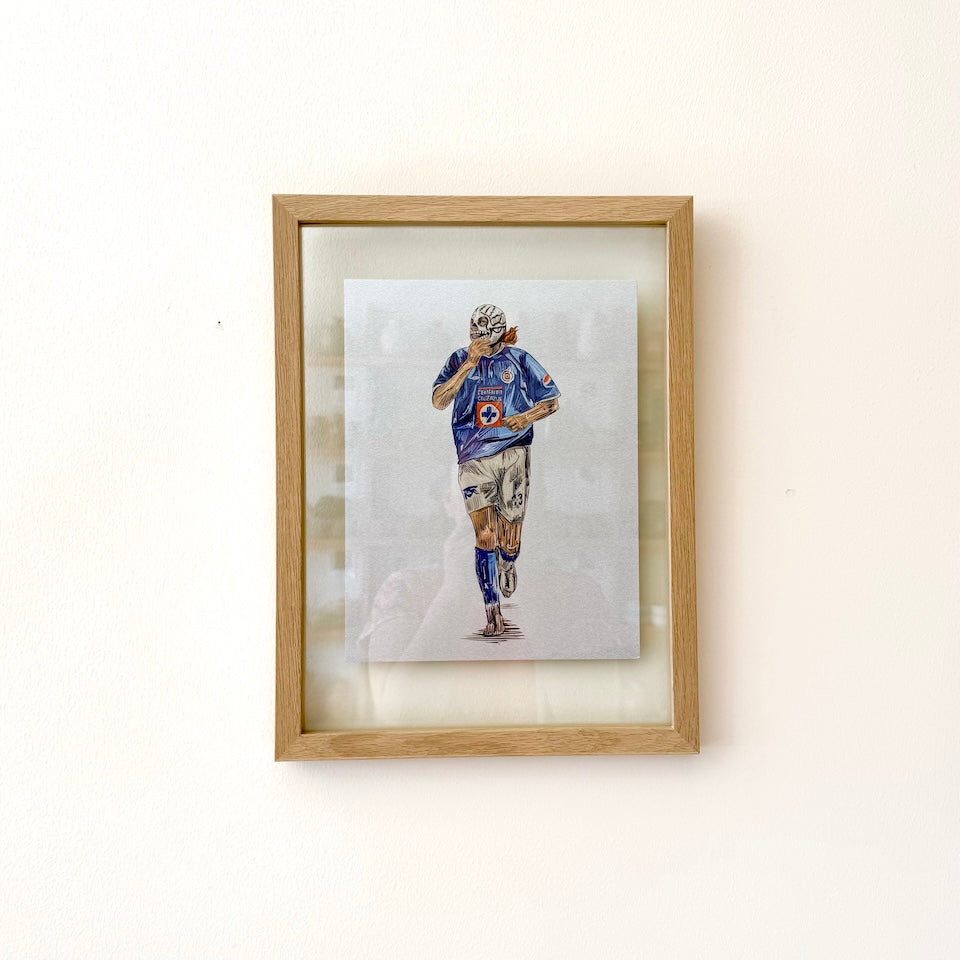 Cruz Azul Luchador Art Print