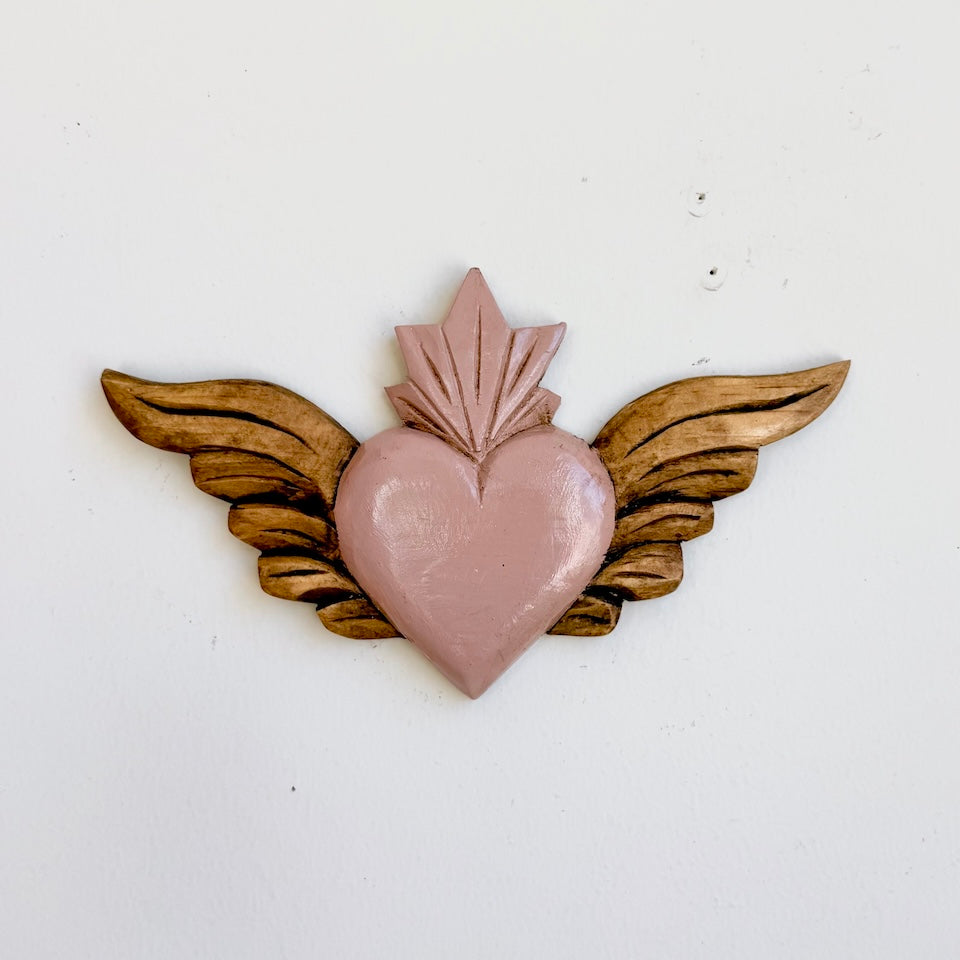 Medium Simple Heart with Wings