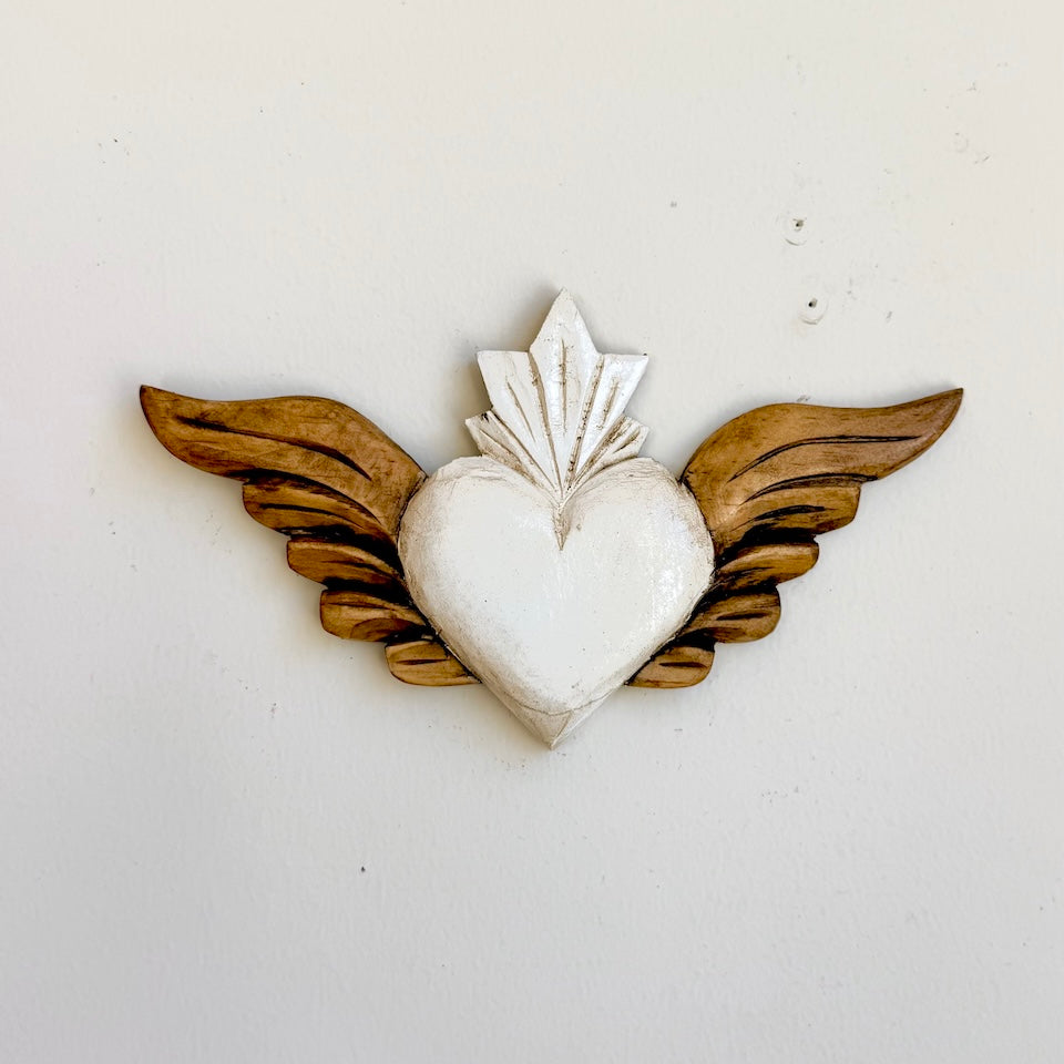 Medium Simple Heart with Wings