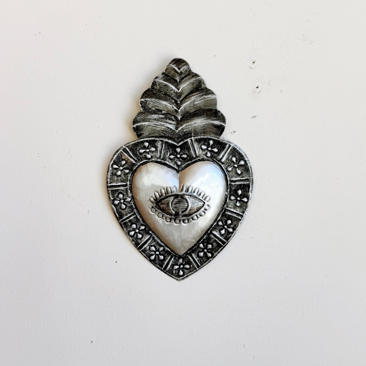 Silver Tin Hearts