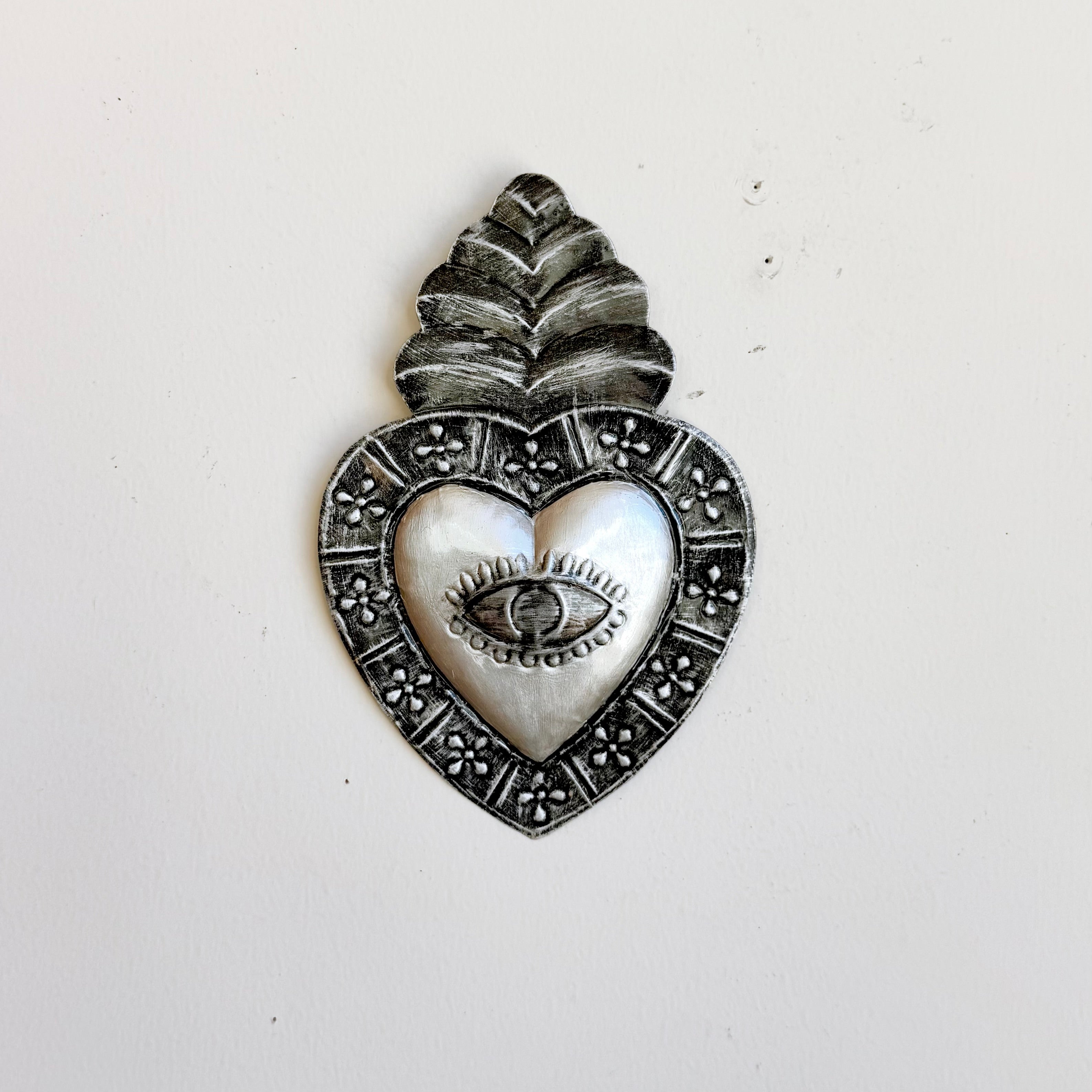 Silver Tin Hearts