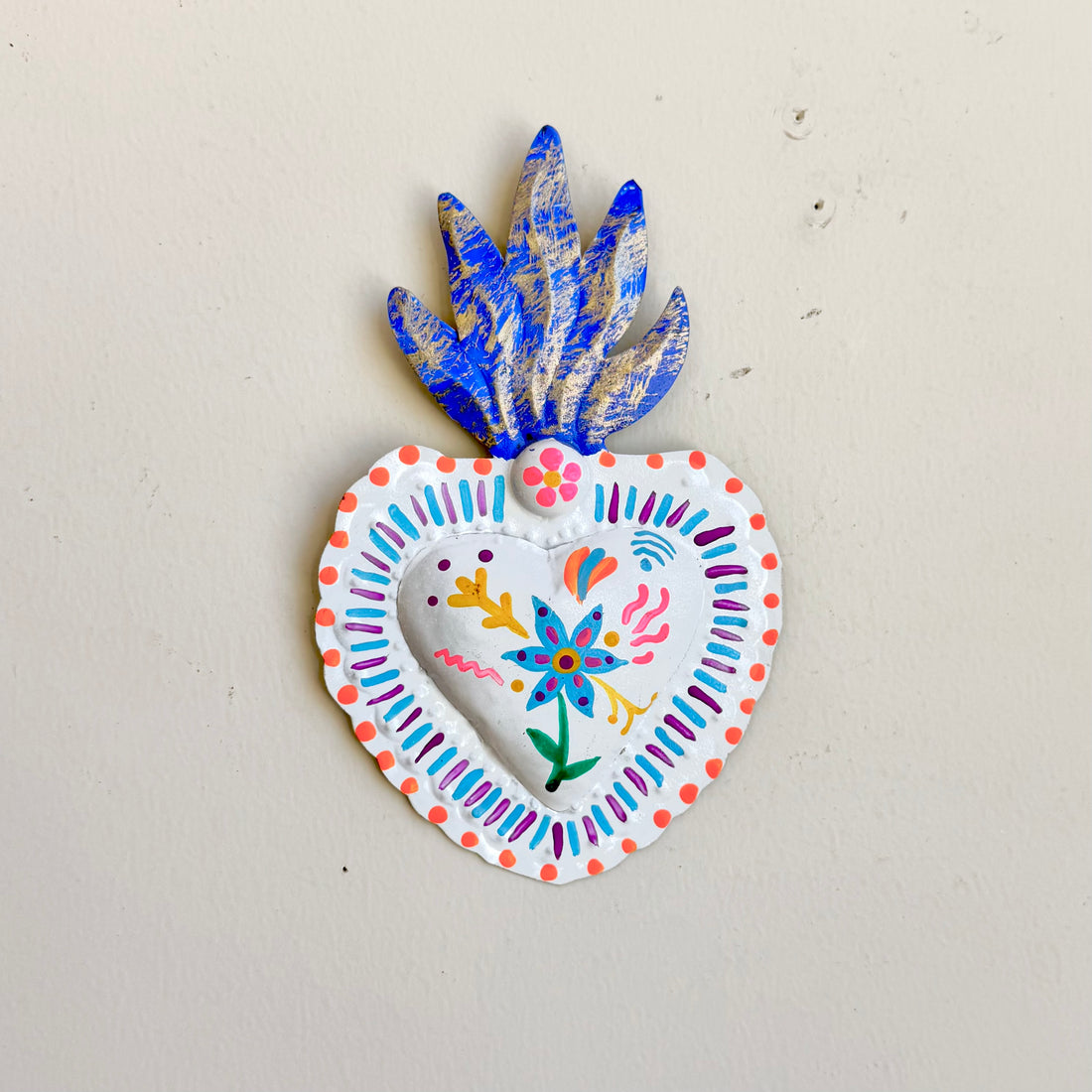 Otomi Inspired Tin Hearts