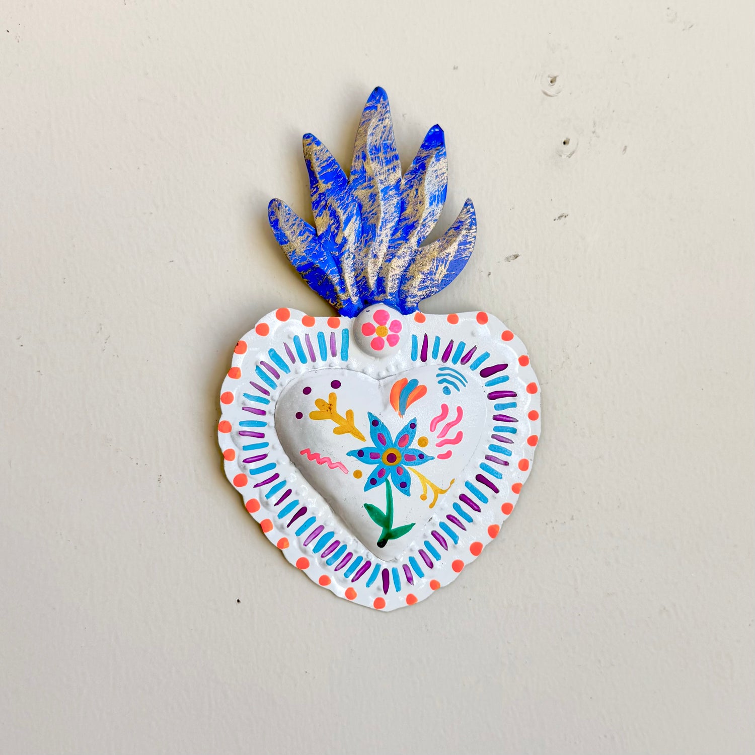 Otomi Inspired Tin Hearts