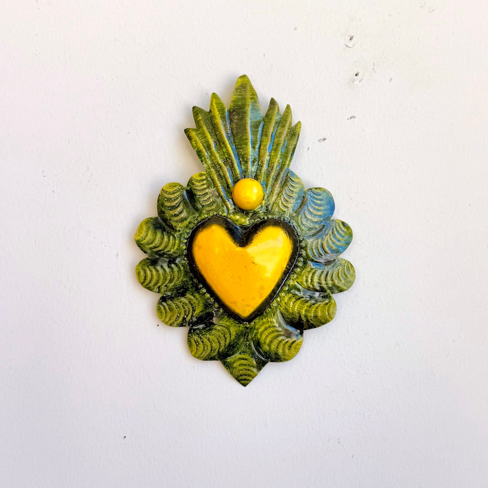 Yellow Tin Heart