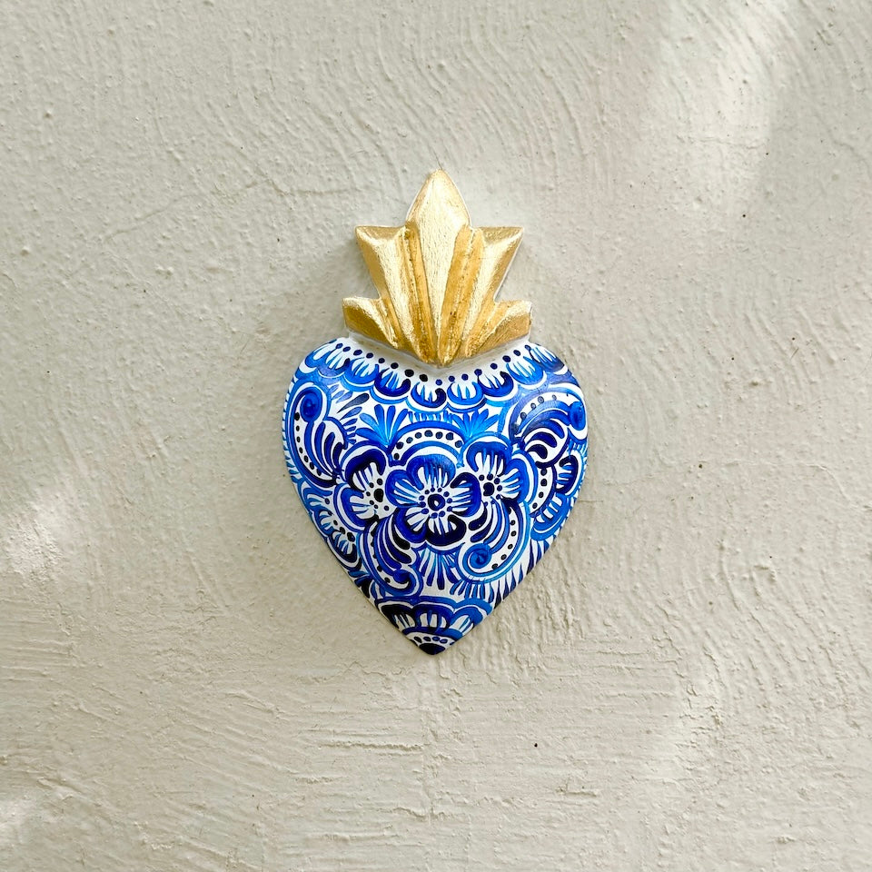Medium Talavera Inspired Sacred Heart