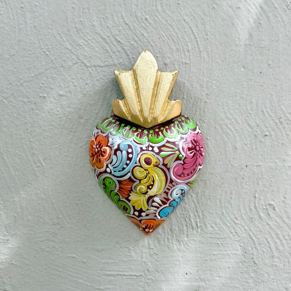 Medium Talavera Inspired Sacred Heart