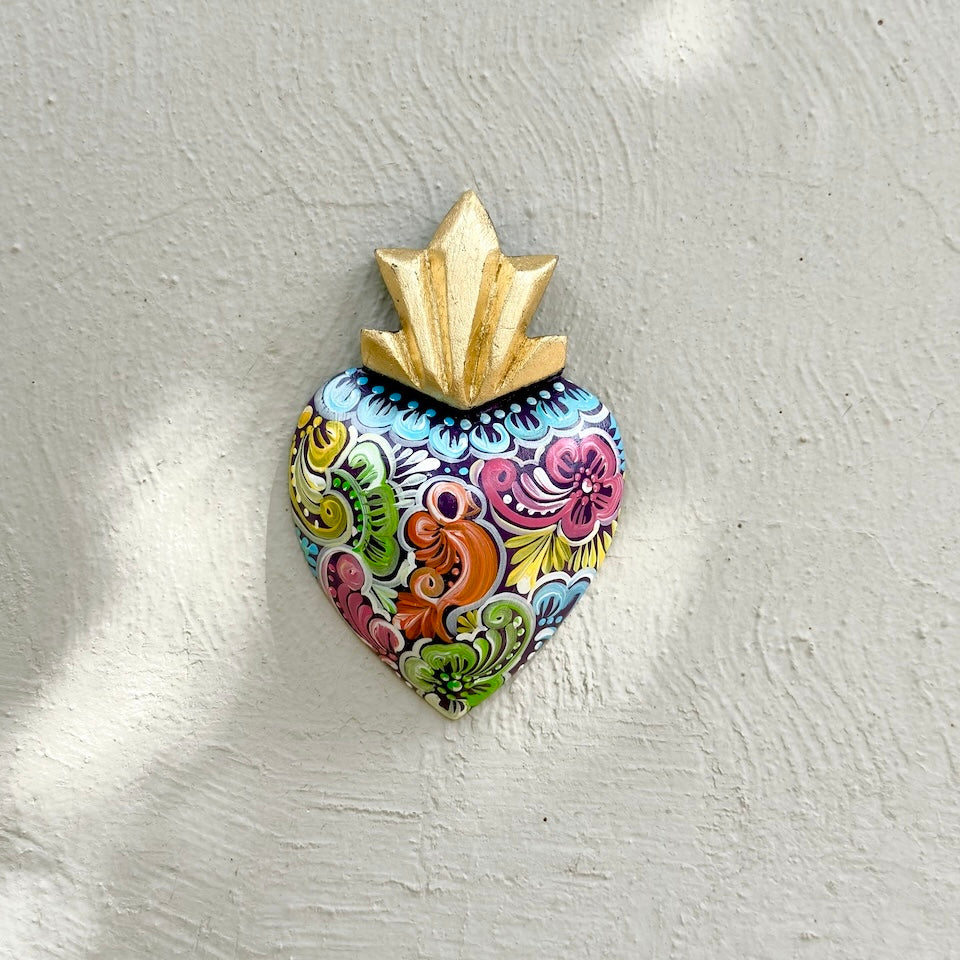 Medium Talavera Inspired Sacred Heart