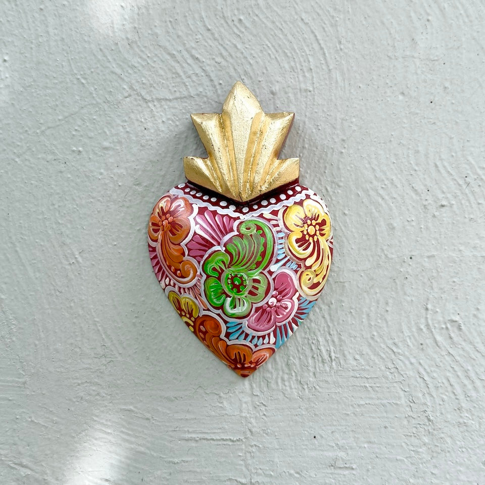 Medium Talavera Inspired Sacred Heart