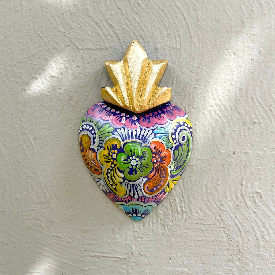 Medium Talavera Inspired Sacred Heart