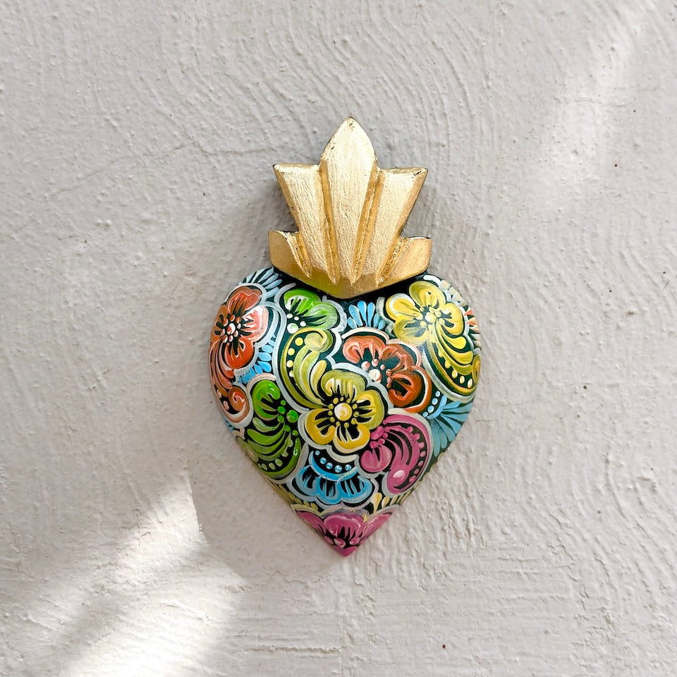 Medium Talavera Inspired Sacred Heart