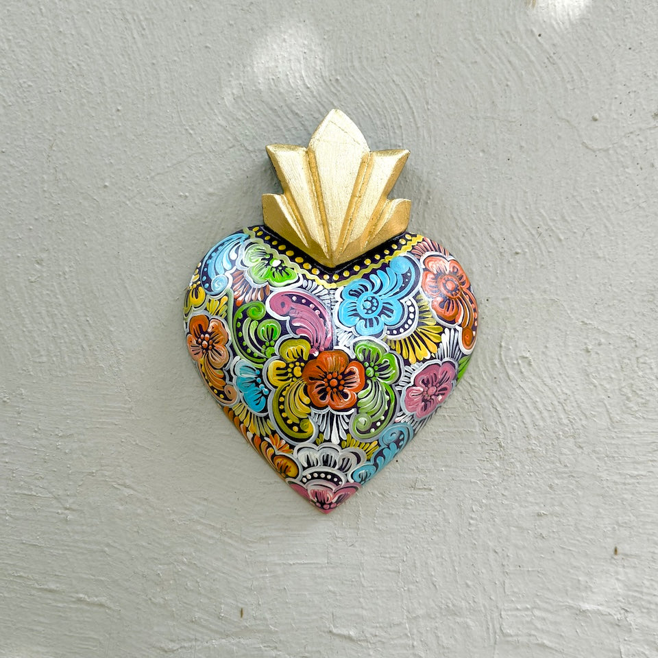 Large Talavera Inspired Sacred Heart