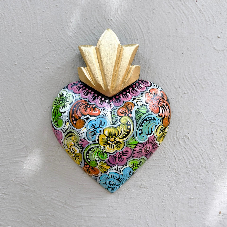 Large Talavera Inspired Sacred Heart
