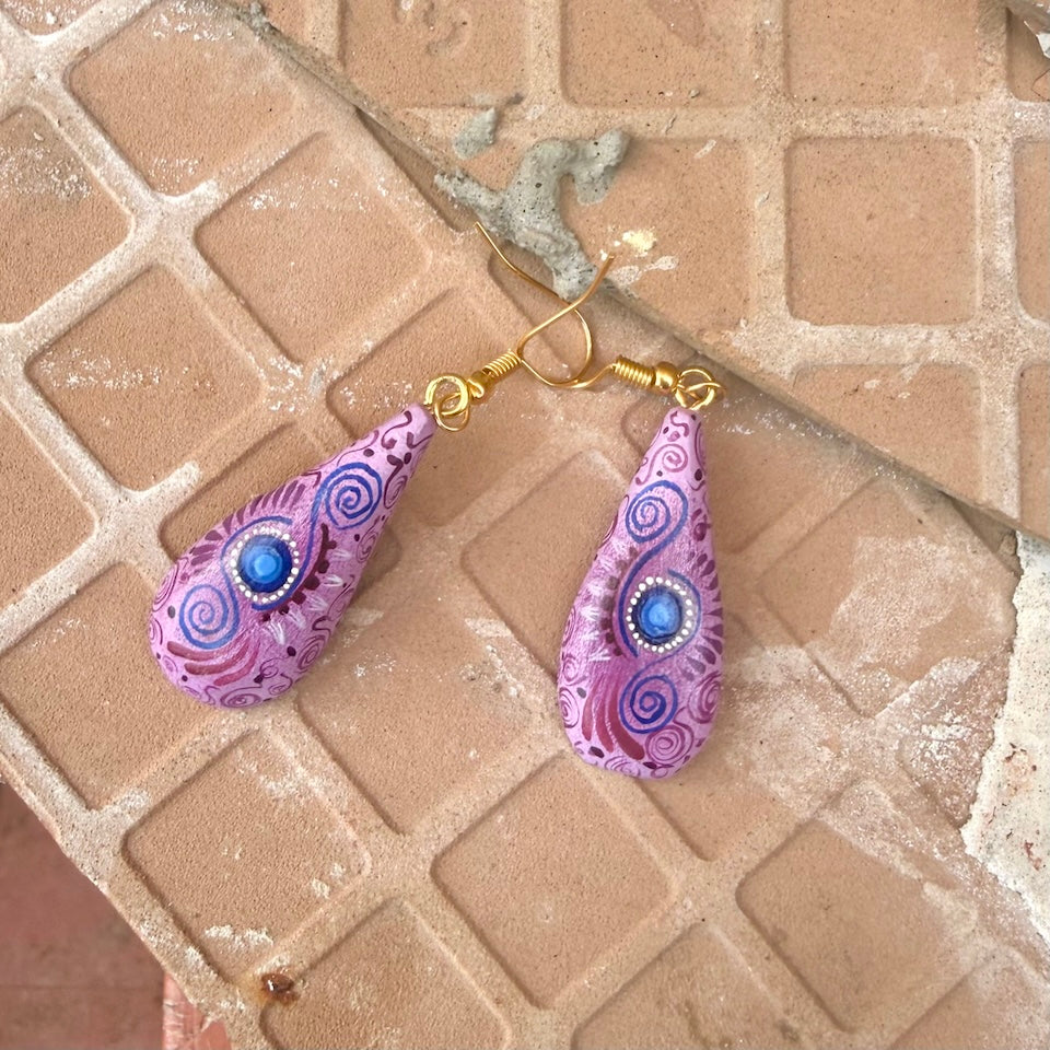 Tear Drop Alebrije Earrings