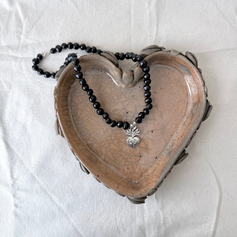 Barro Negro Sacred Heart Necklace