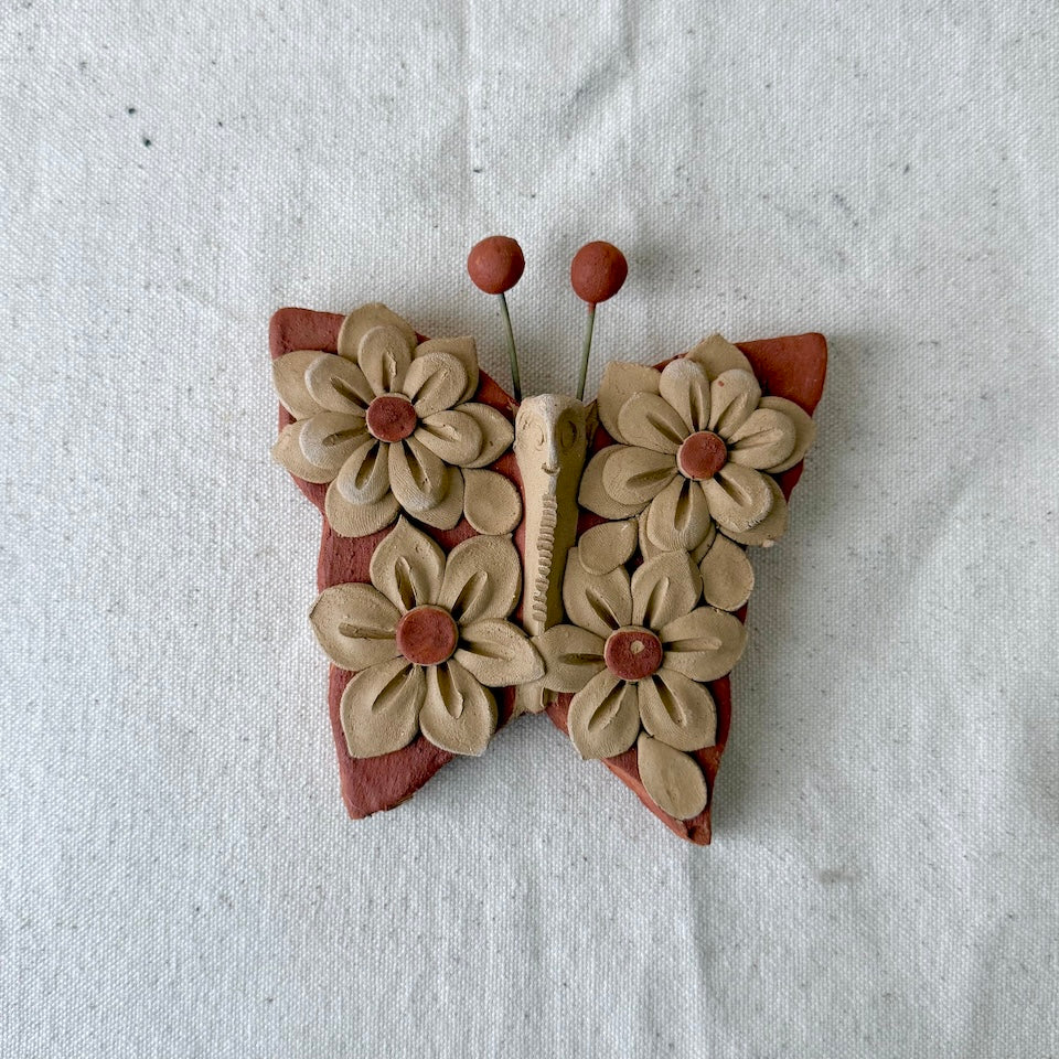 Small Red Floral Butterflies