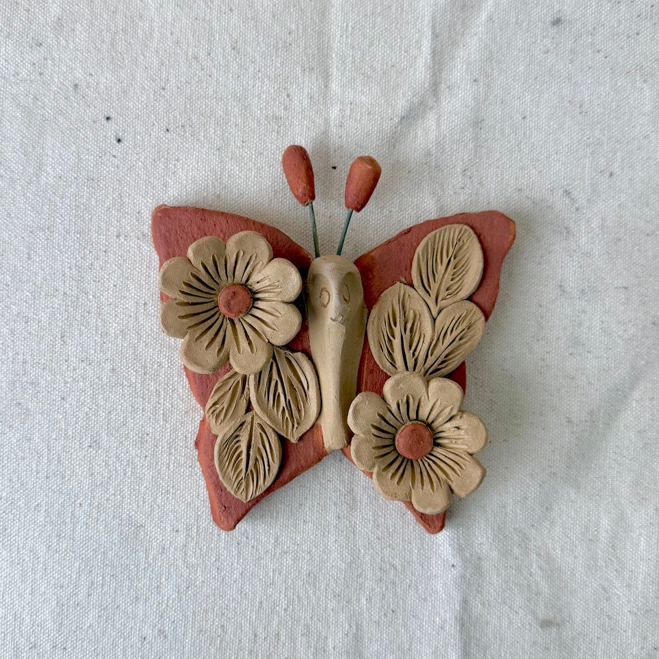 Small Red Floral Butterflies