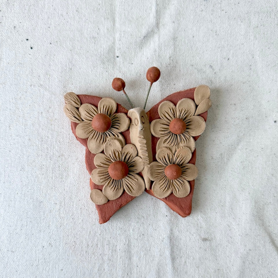 Small Red Floral Butterflies