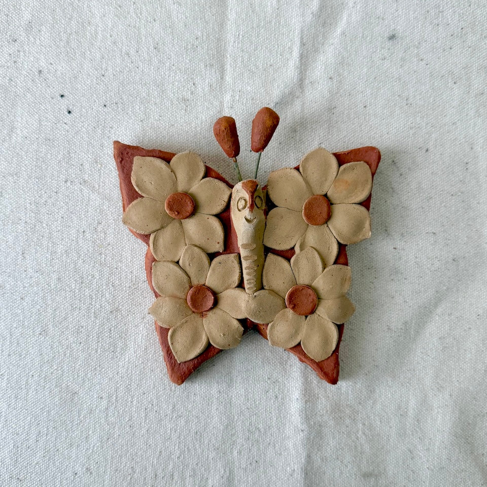 Small Red Floral Butterflies