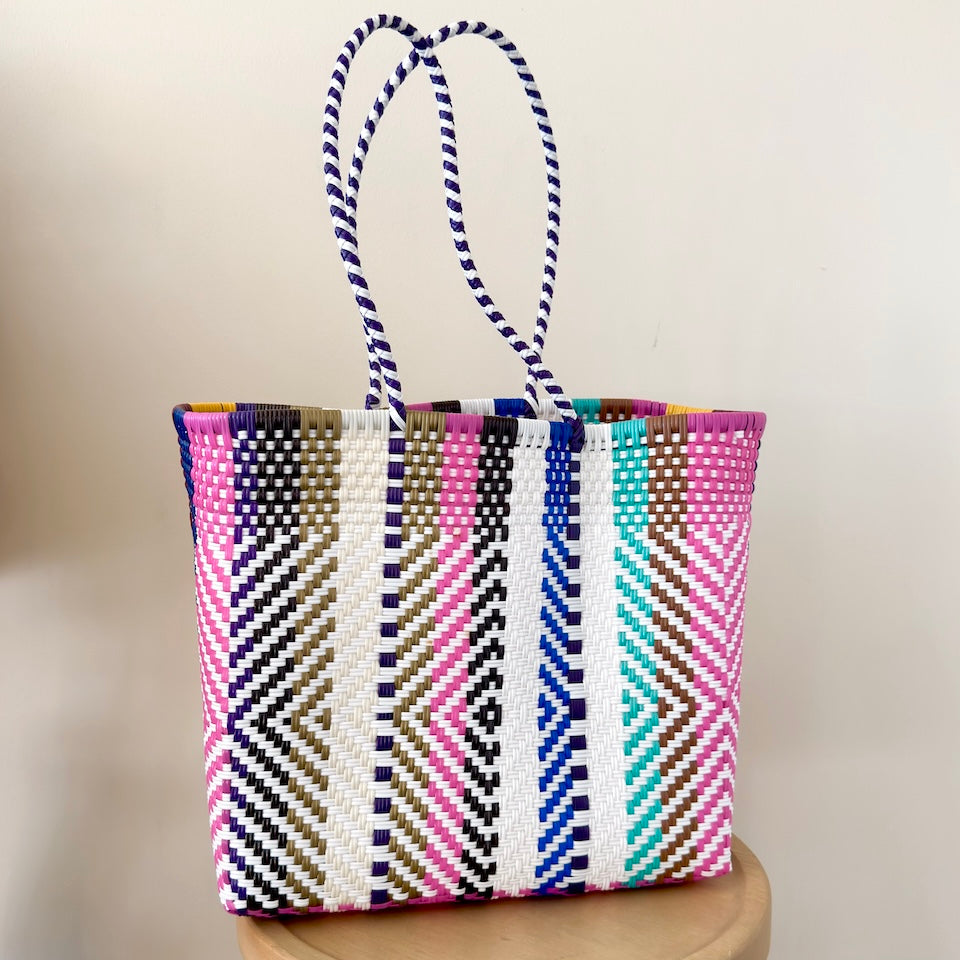 Large Multi-color Recycled Bag
