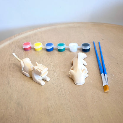 Set of Two Mini Paint your Own Alebrije