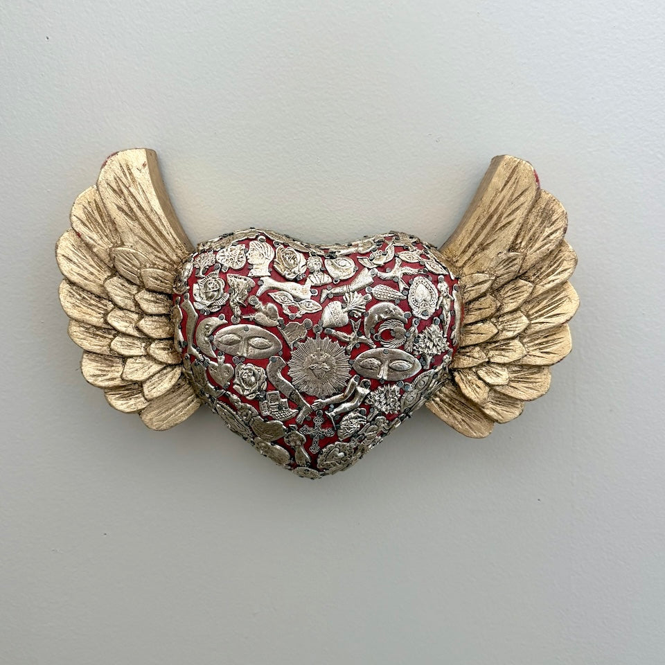 Large Chunky Heart with Wings
