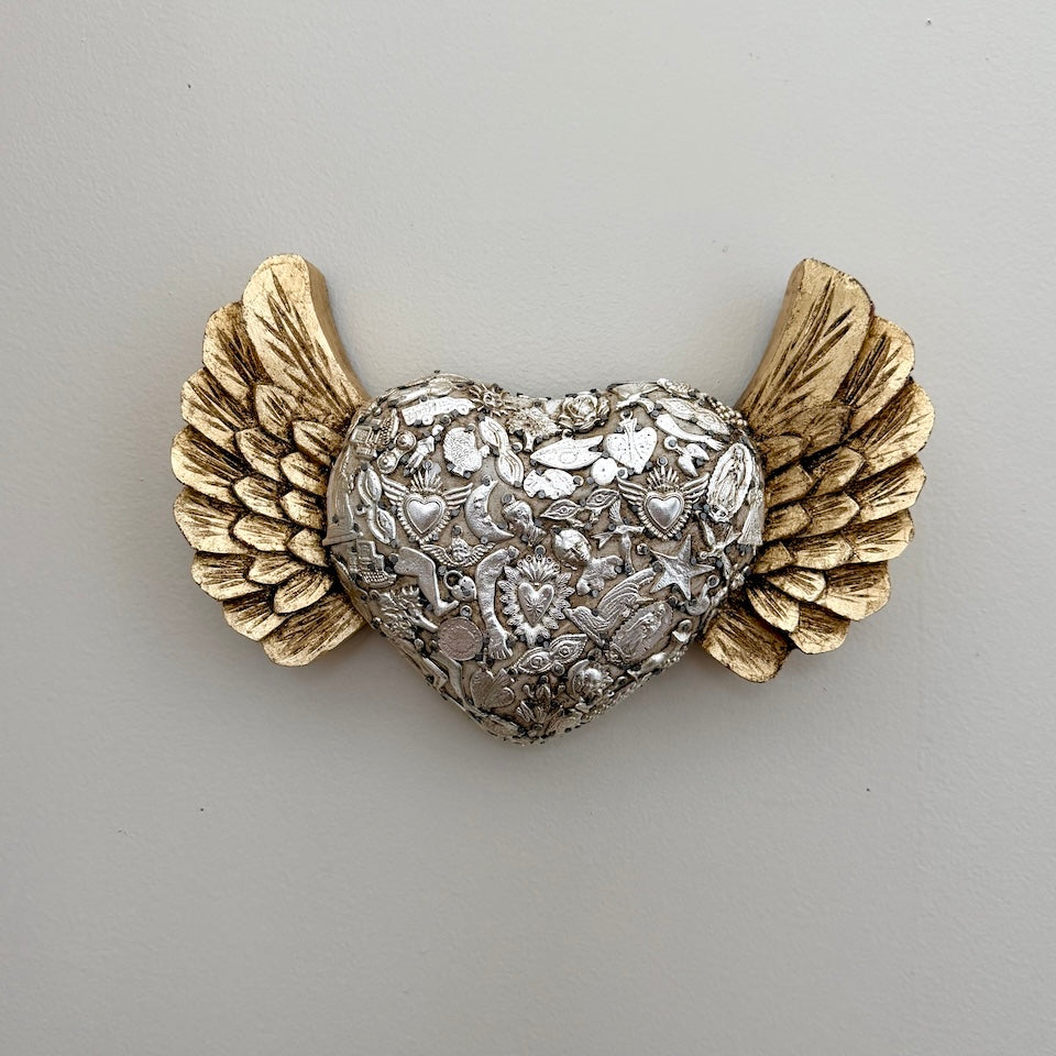 Large Chunky Heart with Wings