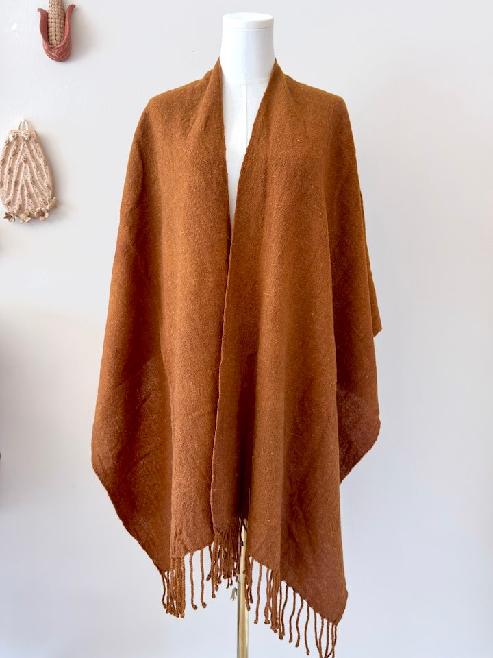 Naturally Dyed Marigold Wool Rebozo