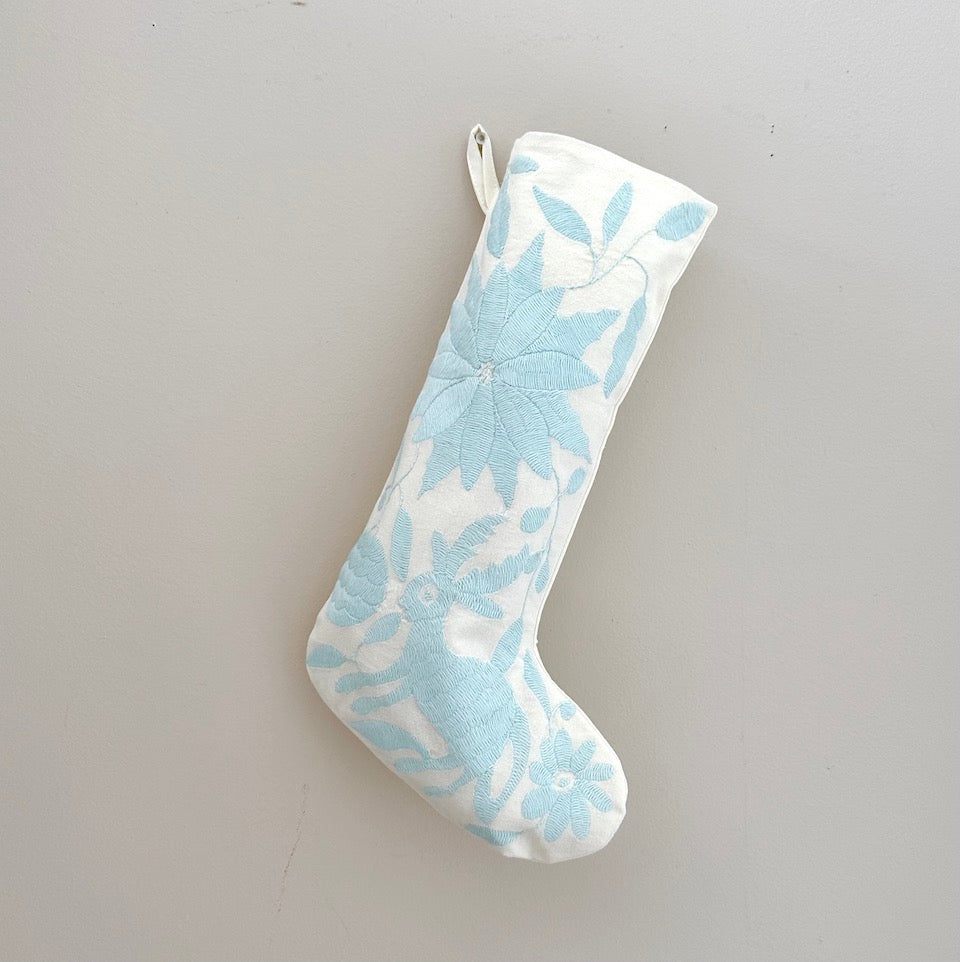 Ice Blue Otomi Holiday Stockings