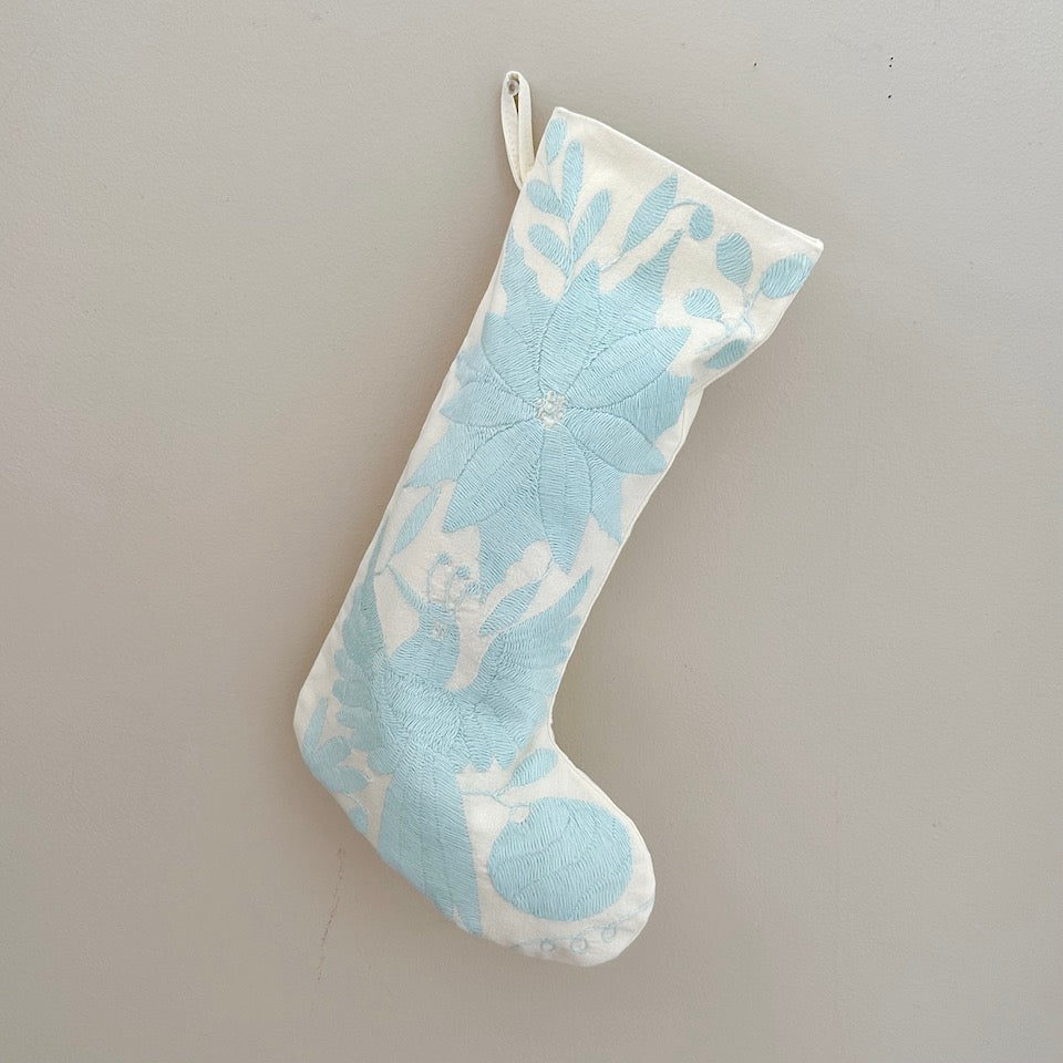 Ice Blue Otomi Holiday Stockings