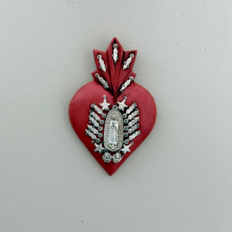 Large Milagro Sacred Heart with Virgencita