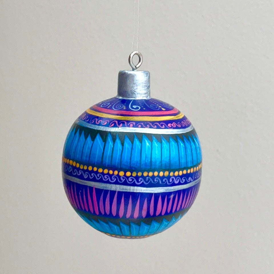 Blue Alebrije Holiday Ornaments