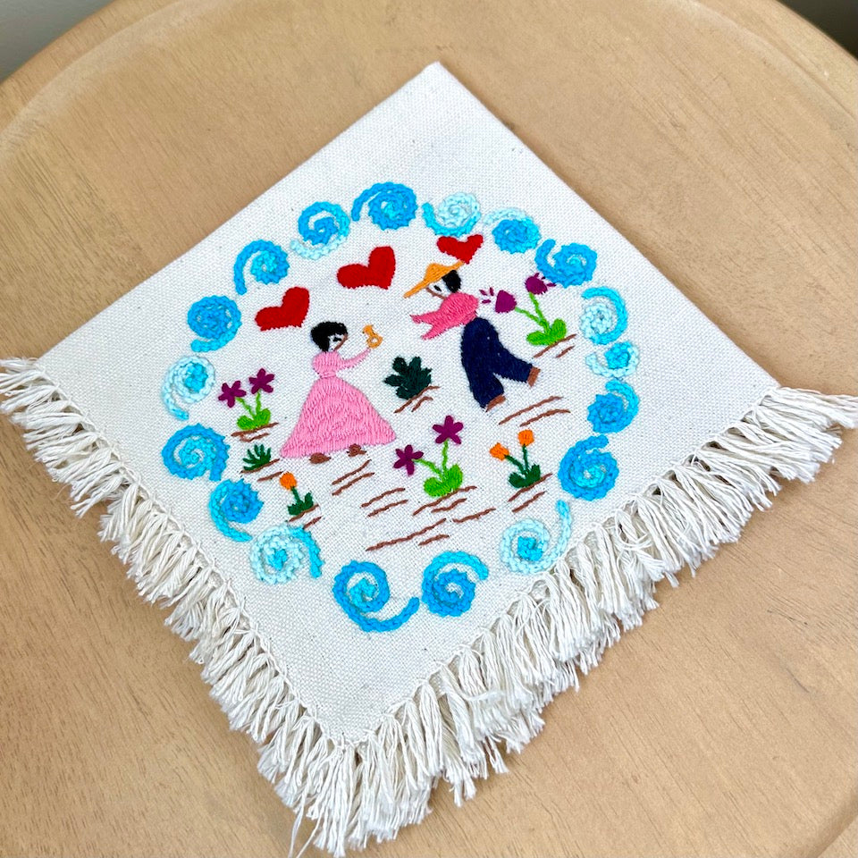 In Love Embroidered Napkins