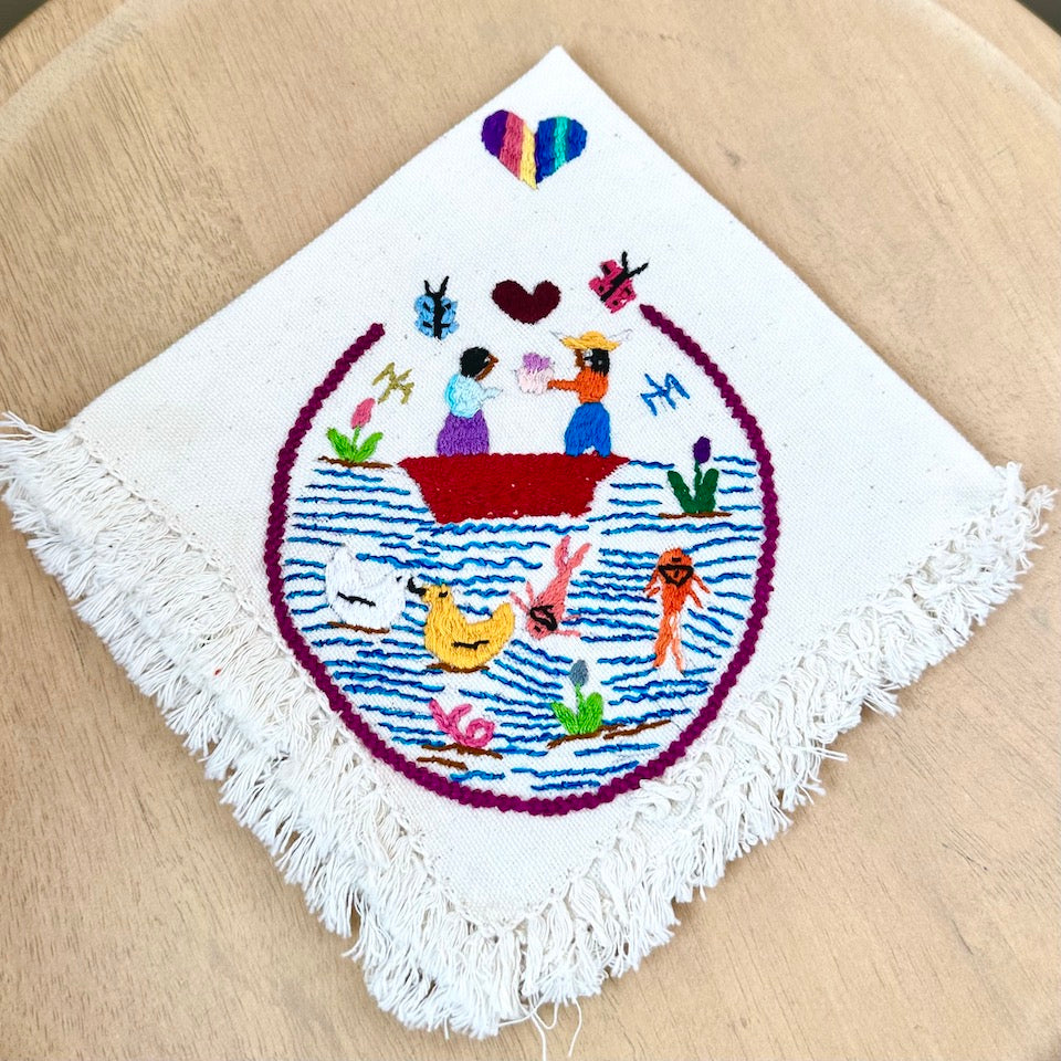 In Love Embroidered Napkins