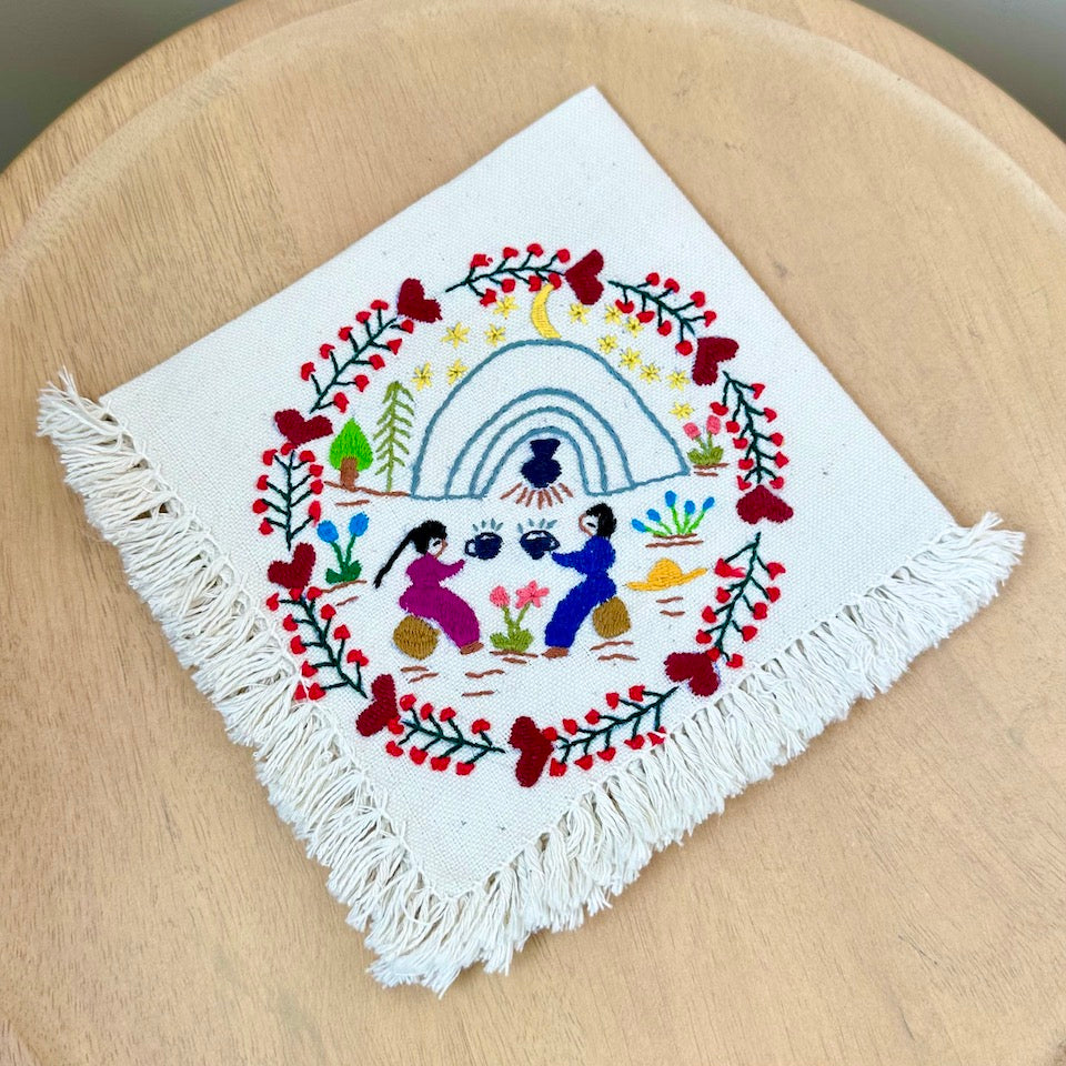In Love Embroidered Napkins