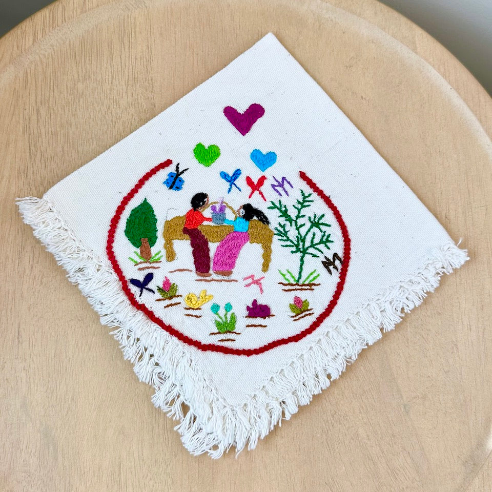 In Love Embroidered Napkins
